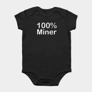 Miner, couples gifts for boyfriend and girlfriend matching. Baby Bodysuit